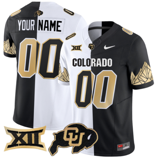 Custom Colorado Buffaloes Jersey Name, Number Vapor Big 12 XII Patch Stitched Football - Image 4