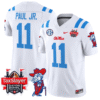 Chris Paul Jr Jersey #11 Ole Miss Rebels 2025 Gator Bowl Patch Stitched Football