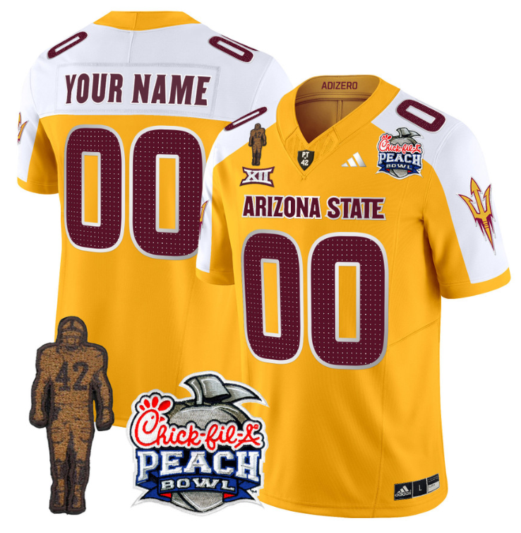 Custom Sun Devils Pat Tillman Jersey Arizona State Peach Bowl V2 Stitched Football 5 Custom Sun Devils Pat Tillman Jersey Arizona State Peach Bowl V2 Stitched Football - Image 5