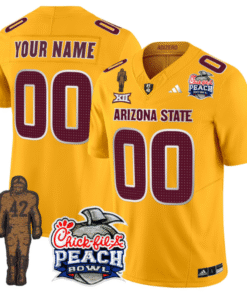 Custom Sun Devils Pat Tillman Jersey Arizona State Peach Bowl V2 Stitched Football 15 CYWA5CD