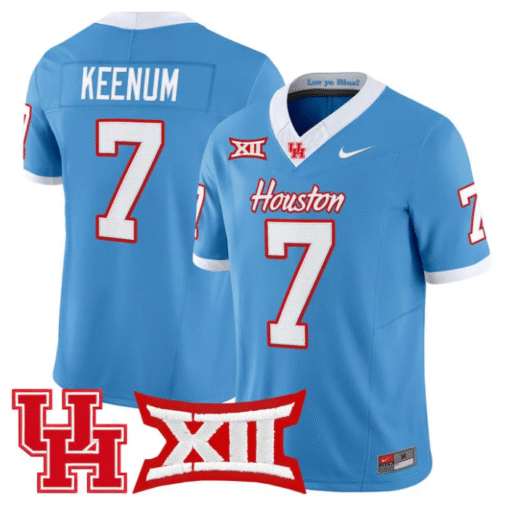 Case Keenum Jersey #7 Houston Cougars 2025 Vapor Limited Stitched Stitched Football