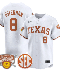 Cat Osterman Jersey 8 Texas Longhorns 2025 National Champions White