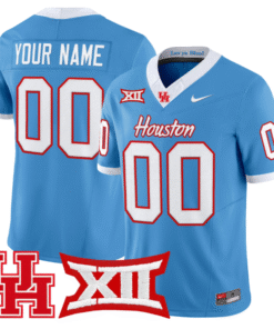 Custom Houston Cougars Jersey Name, Number 2025 Vapor Stitched Football