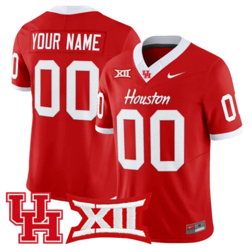 Custom Houston Cougars Jersey Name, Number 2025 Vapor Stitched Football - Image 3