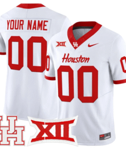 Alternative view of Custom Houston Cougars Jersey Name, Number 2025 Vapor Stitched Football