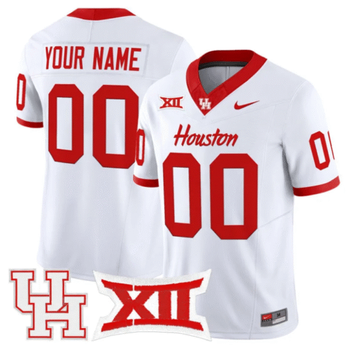 Custom Houston Cougars Jersey Name, Number 2025 Vapor Stitched Football - Image 2