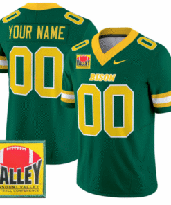 Custom NDSU Bison Jersey Name, Number College Stitched Football
