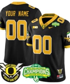 Custom Oregon Ducks Jersey Name, Number 2024 Big Ten Champions Stitched Football