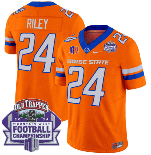 Dylan Riley Jersey #24 Boise State Broncos 2024 Championship Vapor Stitched Football - Image 5