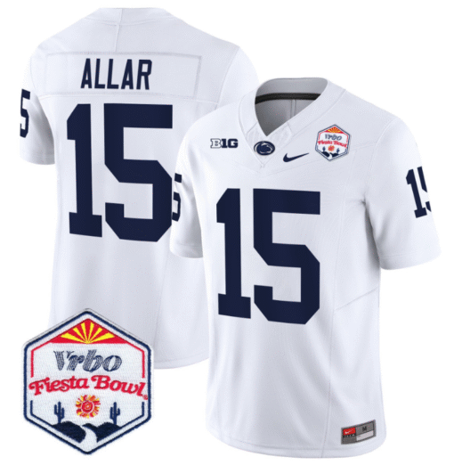 Drew Allar Jersey #15 Penn State 2024 Fiesta Bowl Patch Stitched Football - Image 4