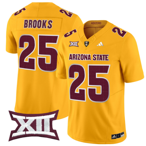 DeCarlos Brooks Jersey #25 Arizona State Sun Devils 2024 Vapor Limited Stitched Football - Image 4