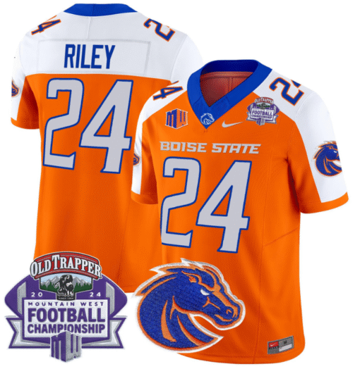 Dylan Riley Jersey #24 Boise State Broncos 2024 Championship Vapor Stitched Football - Image 6
