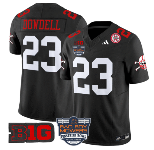Dante Dowdell Jersey #23 Nebraska Cornhuskers 2025 Pinstripe Bowl Stitched Football - Image 5