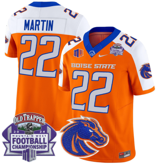 Doug Martin Jersey #22 Boise State Broncos 2024 Championship Stitched Football - Image 6