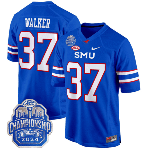 Doak Walker Jersey #37 SMU Mustangs 2024 ACC Championship Patch Stitched Football - Image 5