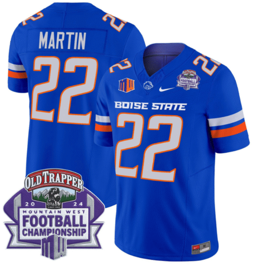 Doug Martin Jersey #22 Boise State Broncos 2024 Championship Stitched Football - Image 3