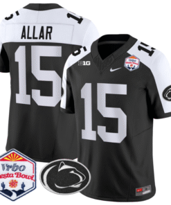 Drew Allar Jersey #15 Penn State 2024 Fiesta Bowl Patch Stitched Football