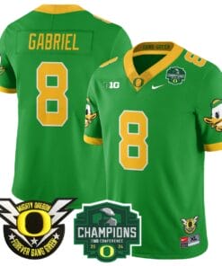Dillon Gabriel Jersey #8 Oregon Ducks 2024 Big Ten Champions Stitched Football 6 DK45HVX