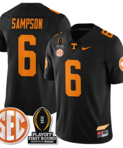 Dylan Sampson Jersey #6 Tennessee Vols Playoff First Round Patch Stitched Football