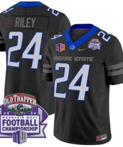 Dylan Riley Jersey #24 Boise State Broncos 2024 Championship Vapor Stitched Football