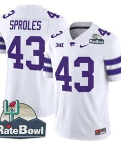 Alternative view of Darren Sproles Jersey #43 Kansas State Wildcats 2025 Rate Bowl Patch Stitched Football