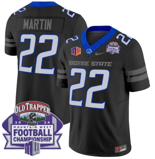 Doug Martin Jersey #22 Boise State Broncos 2024 Championship Stitched Football
