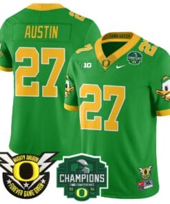 Daylen Austin Jersey #27 Oregon Ducks 2024 Big Ten Champions Stitched Football 7 DRJE5MJ
