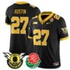 Daylen Austin Jersey #27 Oregon Ducks 2024 Mighty Rose Bowl Patch N2 Stitched Football