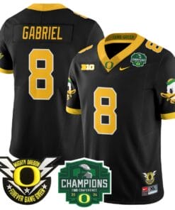 Dillon Gabriel Jersey #8 Oregon Ducks 2024 Big Ten Champions Stitched Football
