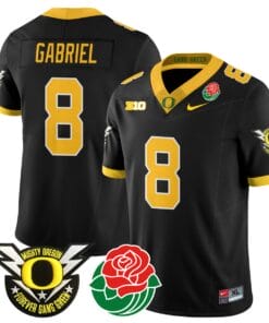 Dillon Gabriel Jersey #8 Oregon Ducks 2024 Mighty Rose Bowl Patch Stitched Football