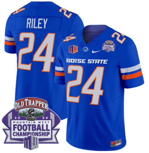 Dylan Riley Jersey #24 Boise State Broncos 2024 Championship Vapor Stitched Football - Image 3