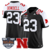 Dante Dowdell Jersey #23 Nebraska Cornhuskers 2025 Pinstripe Bowl Stitched Football