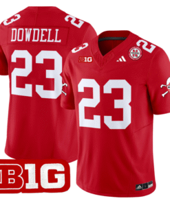 Dante Dowdell Jersey 23 Nebraska Cornhuskers 2024 Vapor V2 Football Red