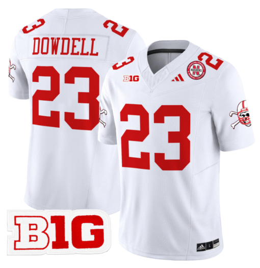 Dante Dowdell Jersey #23 Nebraska Cornhuskers 2024 Vapor Stitched Football - Image 2