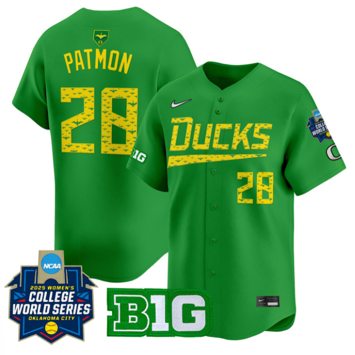 Dezianna Patmon Jersey #28 Oregon Ducks Softball 2025 World Series Stitched Baseball 2 Dezianna Patmon Jersey #28 Oregon Ducks Softball 2025 World Series Stitched Baseball - Image 2