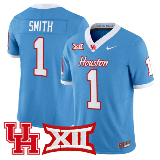 Donovan Smith Jersey #1 Houston Cougars 2025 Vapor Limited Stitched Football