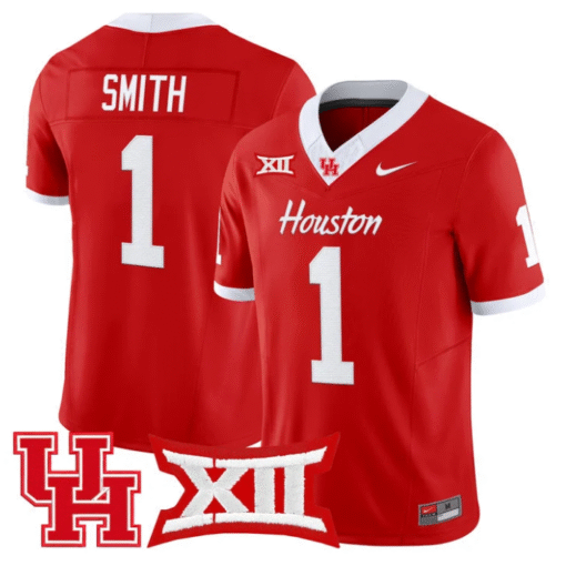 Donovan Smith Jersey #1 Houston Cougars 2025 Vapor Limited Stitched Football - Image 3