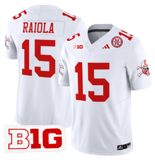Dylan Raiola Jersey #15 Nebraska Cornhuskers 2024 Vapor Stitched Football - Image 2