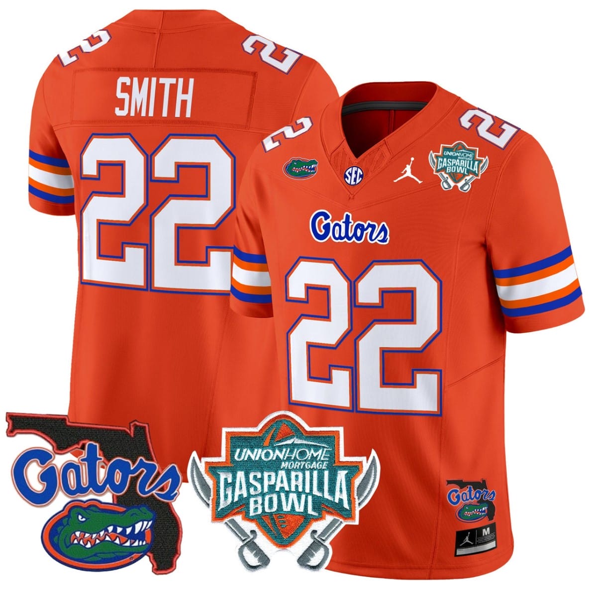Emmitt Smith Jersey #22 Florida Gators 2025 Gasparilla Bowl Patch Stitched Football 5 Emmitt Smith Jersey #22 Florida Gators 2025 Gasparilla Bowl Patch Stitched Football - Image 5