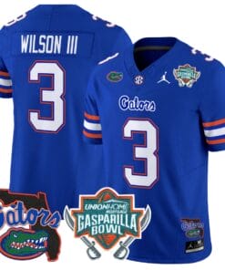 Alternative view of Eugene Wilson III Jersey #3 Florida Gators 2025 Gasparilla Bowl Patch Stitched Football