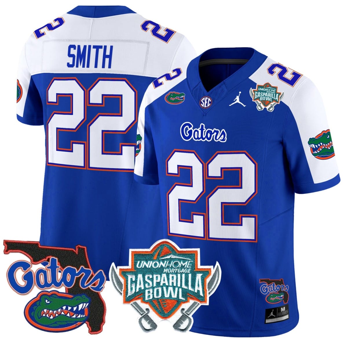 Emmitt Smith Jersey #22 Florida Gators 2025 Gasparilla Bowl Patch Stitched Football 4 Emmitt Smith Jersey #22 Florida Gators 2025 Gasparilla Bowl Patch Stitched Football - Image 4