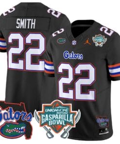 Emmitt Smith Jersey #22 Florida Gators 2025 Gasparilla Bowl Patch Stitched Football 11 EPWR59A