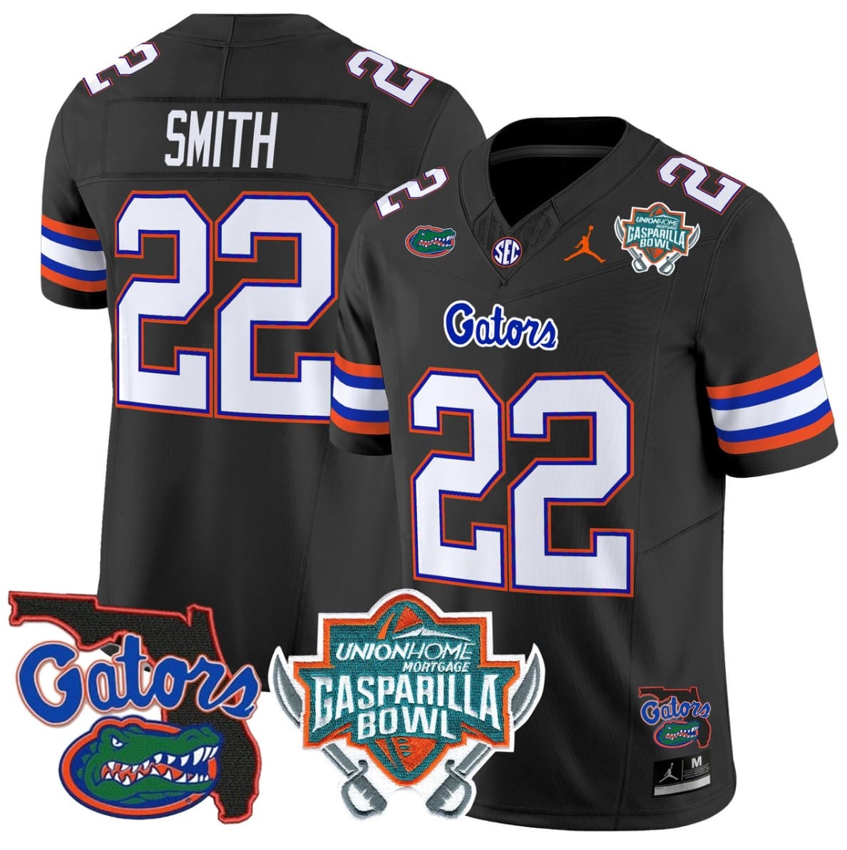 Emmitt Smith Jersey #22 Florida Gators 2025 Gasparilla Bowl Patch Stitched Football 6 Emmitt Smith Jersey #22 Florida Gators 2025 Gasparilla Bowl Patch Stitched Football - Image 6