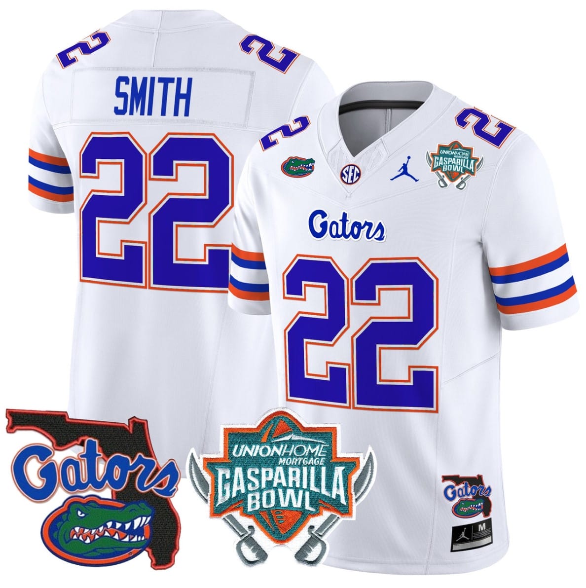 Emmitt Smith Jersey #22 Florida Gators 2025 Gasparilla Bowl Patch Stitched Football 2 Emmitt Smith Jersey #22 Florida Gators 2025 Gasparilla Bowl Patch Stitched Football - Image 2