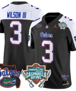 Eugene Wilson III Jersey #3 Florida Gators 2025 Gasparilla Bowl Patch Stitched Football