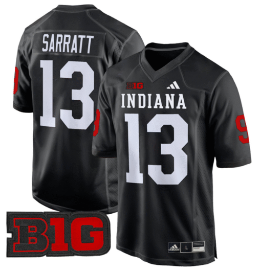 Elijah Sarratt Jersey #13 Indiana Hoosiers 2024 Game V2 Stitched Football - Image 4