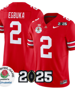 Emeka Egbuka Jersey #2 Ohio State Buckeyes Rose Bowl 2025 Stitched Football