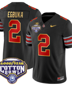 Emeka Egbuka Jersey #2 Ohio State 'Heritage Stripe' Cotton Bowl Stitched Football
