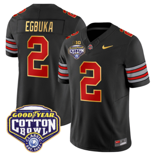 Emeka Egbuka Jersey #2 Ohio State 'Heritage Stripe' Cotton Bowl Stitched Football