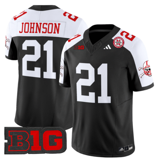 Emmett Johnson Jersey #21 Nebraska Cornhuskers 2024 Vapor Stitched Football